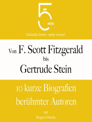 cover image of Von F. Scott Fitzgerald bis Gertrude Stein